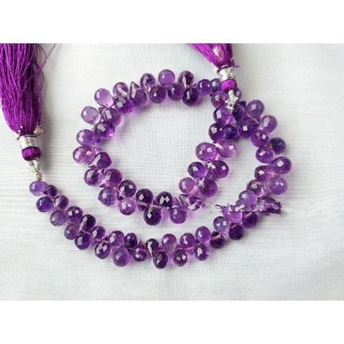 Loose beadsamethyst faceted for DIY jewelry making FPPJ wholesale beads nature gemstone