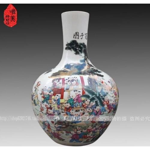 Ceramics pastels, bottle Large floor vase ceramic crafts gift