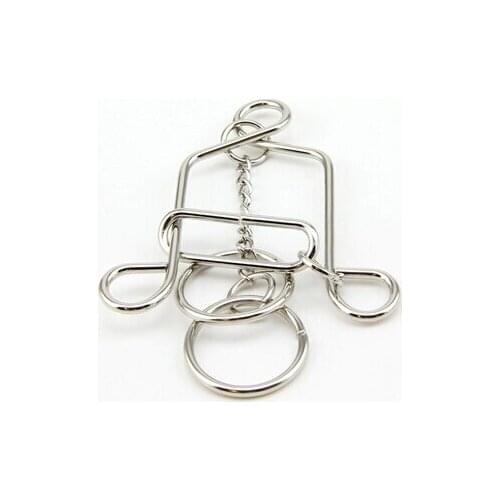 Bell Shape Metal wire Puzzle Brain Teaser Game for Adults Children