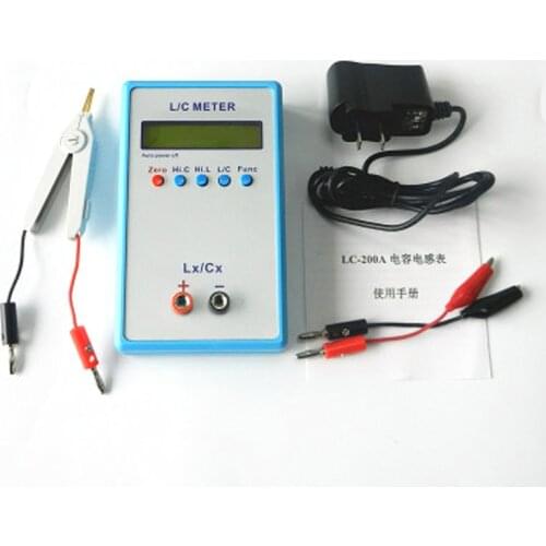 LC-200A High Precision Inductance Capacitance Meter Handheld Inductance Meter Capacitance Meter LC Digital Bridge Tester LC200A