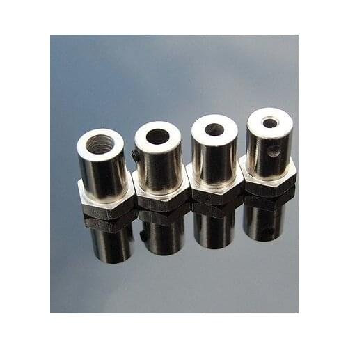 4mm 5mm 6mm Stainless Steel Hex Coupler Tire Connector 5mm Shaft Coupling For Diy Model Motor