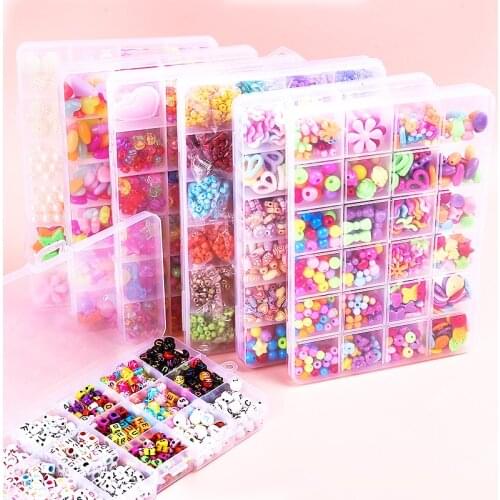 Jewelry Making Kit Three Layer Gift Sead Bead Box Seed Beads Set Materials for DIY Accessories Handmade Craft Home Play Artwork