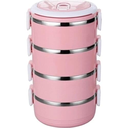 New Kids Lunch Box Picnic School Kitchen Thermal Insulation Food Container Lunchbox 304 Stainless Steel Liner Pp Shell Bento Box