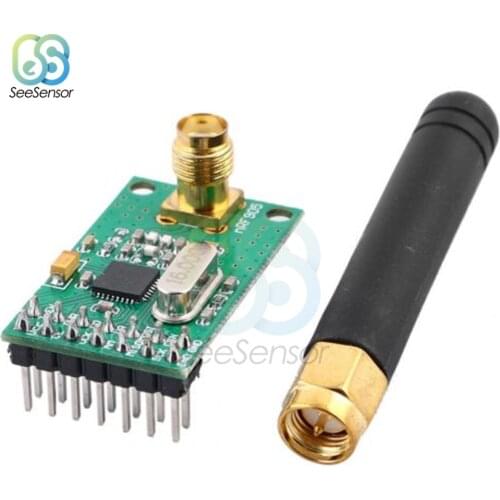NRF905 Wireless Transceiver Module Wireless Transmitter Receiver Board NF905SE With Antenna FSK GMSK Low Power 433 868 915 MHz