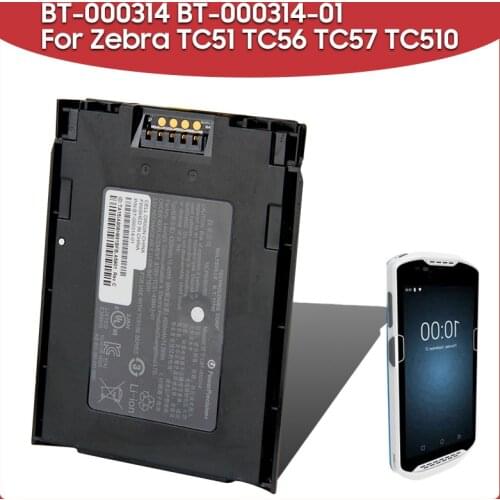Original Replacement Battery 4300mAh BT-000314 BT-000314-01 For Zebra TC51 TC56 TC57 TC510 Scanner Batteries