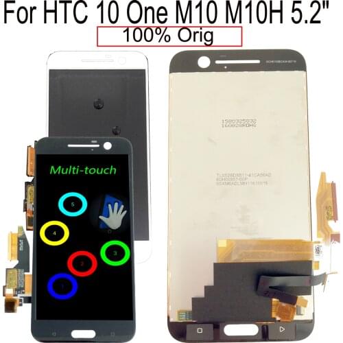 Original 5.2" For HTC 10 One M10 M10H LCD Display Touch Screen Digitizer + Tools