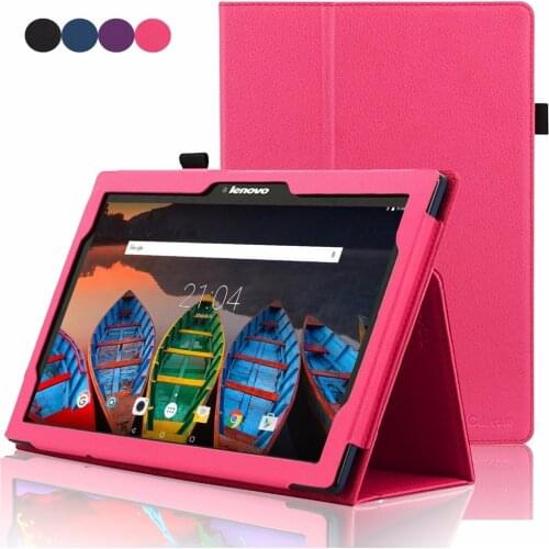 Flip Stand Cover Tablet Case For Lenovo Tab 2 10.1 A10-30 A10-70 X30F X70F PU Leather Case for Lenovo Tab 3 10 plus TAB-X103F