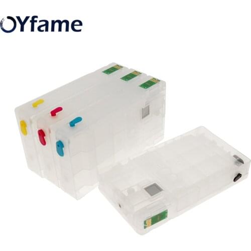 OYfame 4PCS T7901 Ink Cartridge Refillable for T7901 for EPSON Pro WF-5110 5190 5620 5690 printer with ARC chip T7901T7911