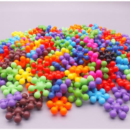Plastic Plum Blossom Building Blocks 3D Model Construction Building Blocks Toys for Children Gifts Baby Educational Toys