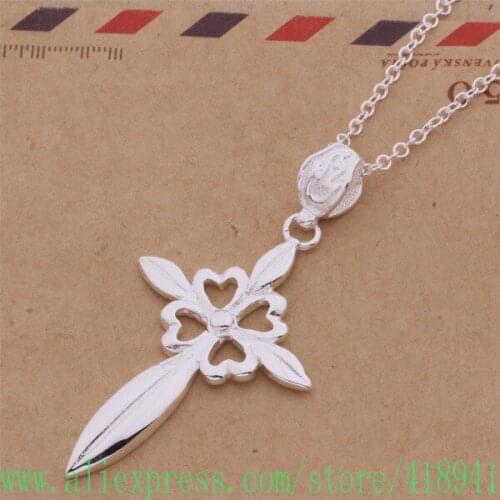 Silver Plated Necklace Silver Plated fashion jewelry pendant /bkqakbxa arjajiqa AN358