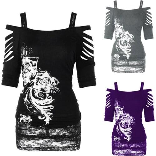 Rorychen Womens Summer T-shirts