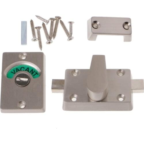 Smooth trouble-free operation Indicator Bolt Bathroom WC Toilet Privacy Door Lock Vacant Engaged Coin Release