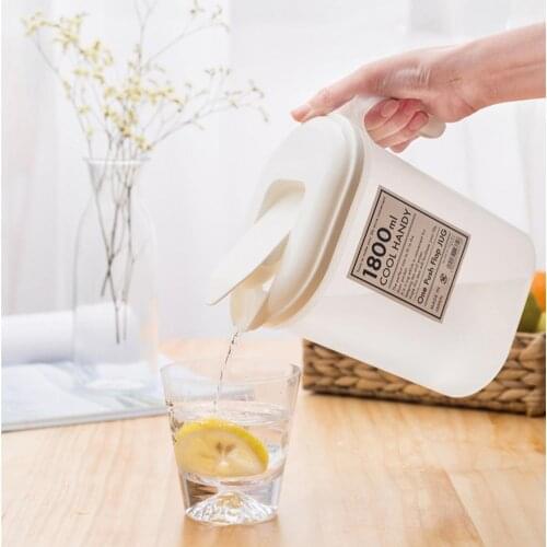 1.8L Refrigerator Water Jug With Tap Cold Kettle Lemonad Jug Drinkware Container Heat Resistant Pitcher Juice Decanter For Water