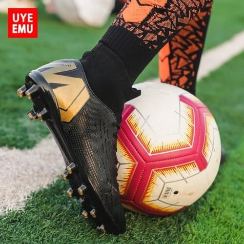 UYEEMU Assassin Football Shoes Man & Women Students Long Nails Ag Children Adult 2021 Summer New Grass Training Broken Tf Spikes