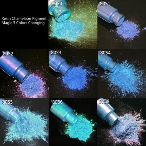 Mirror Chameleons Pigment Pearlescent Epoxy Resin Glitter Magic Discolored Powder Resin Colorant Jewelry Making Tools