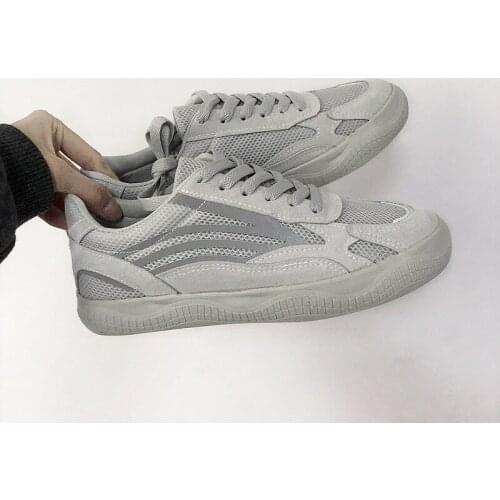 Womens Shoes Hollow Breathable Female Canvas Shoe 2021 Summer Reflective Running Shoe with Korean Tide Net Shoes Sneakers