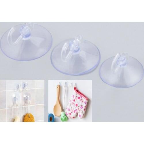 10Pcs 40/45/50mm Sucker Suction Cups Clear Strong Vacuum Suckers Hook Hanger For Window Kitchen Bathroom Doll Toy Fridge