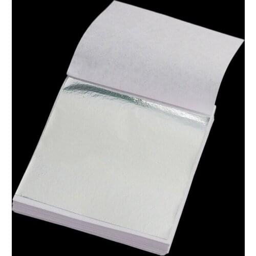 100 Pcs Gold Leaf Sheets Foil Paper for Arts Slime DIY Gilding Nails Art Craft AC889