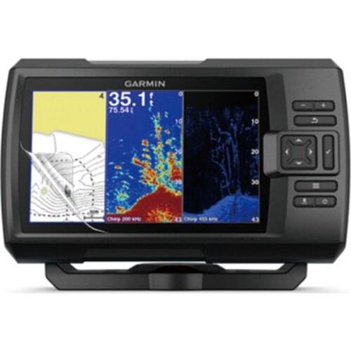 2 x PET Clear Screen Protector Cover Protective Film Guard For Garmin Striker Plus 7cv/7dv/7sv Fishfinder Handheld GPS Tracker