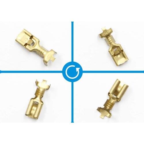 63833-1 terminals 0.187" (4.75mm) Quick Connect Female 14-18 AWG Crimp Connector Non-Insulated TYCO terminals TE terminals