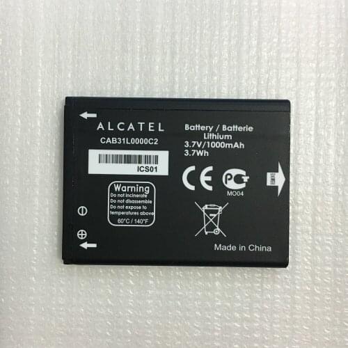 1000mAh battery for Alcatel i808 T66 A890 OT 720D/828/890DG/813F/ CAB31L0000C1/CAB31L0000C2 mobile phone Batteries + track code