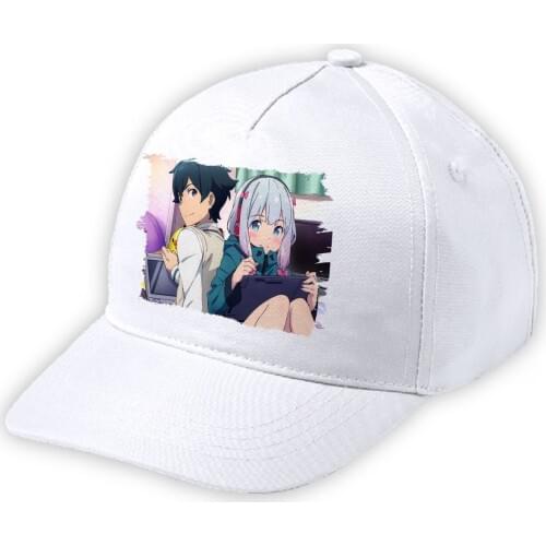 MERCHANDMANIA white cap boy EROMANGA SENSEI ANIME series soft small polyester sport field picnic fishing
