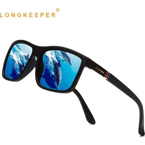 Classic TR90 Polarized Sunglasses Men Flexible Square Sun Glasses Vintage Male Driver Shades Eyewear UV400 Oculos Masculino