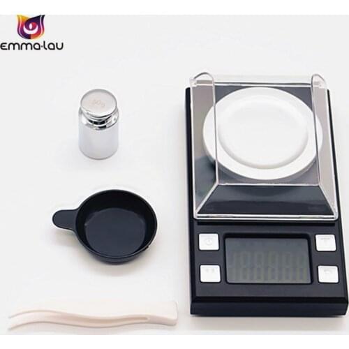 50g/0.001g Electronic Scales LCD Precision Digital Scale 0.001g Jewelry Medicinal Herbs Portable Mini Lab Weight Milligram Scale