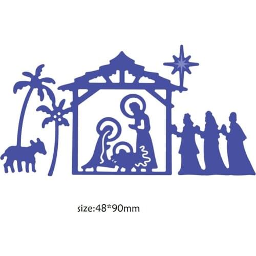 Hemere 48*90mm Pray Metal Cutting Dies Stencils for DIY Scrapbooking Album Stamp Paper Card Embossing