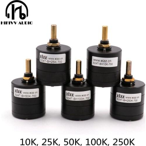 Hifivv audio hifi EIZZ switch Potentiometer 2.0CH high-precision 24-step potentiometer 10K 25K 50K 100K 250K