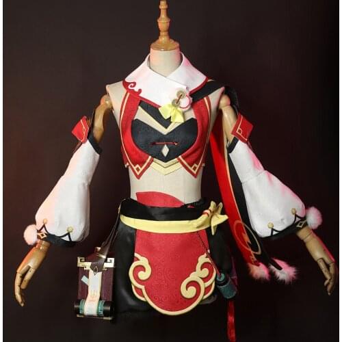 Game Genshin Impact Yanfei Cosplay Costume Jacquard Version C00480