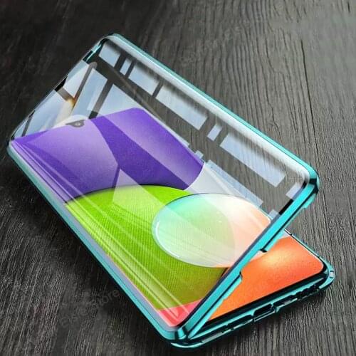 Magnetic Case For Samsung Galaxy A22 A32 A52 A72 5G Double-Side Glass Coque For Sumsung A 22 32 52 72 Full Cover Protective Case