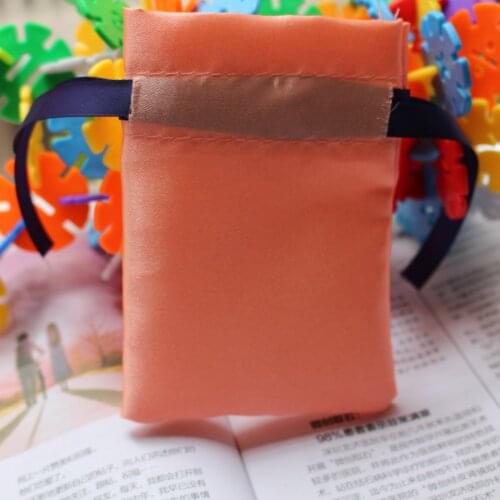 Small satin drawstring bag customized jewelry pouch wholesale satin bag chinese for jewelry gift hair bangle toiletry cosmetics