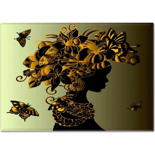 Nordic Flannel Soft Carpets Golden Butterfly 3D Printed Girls Room Decor Carpet Baby Crawl Floor Mats Child Home Play Area Rugs