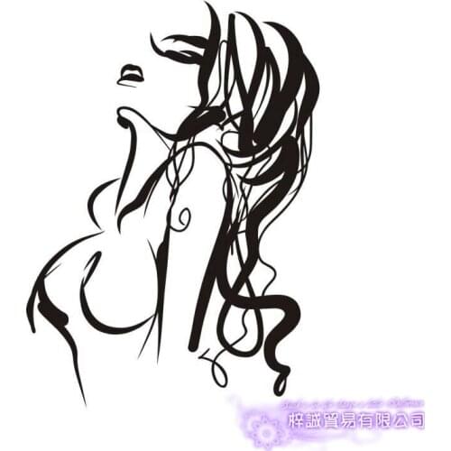 Sexy Girl Decal Beauty Body Naked Sticker Wall Bathroom Woman Girl Wall KTV Pub Bar Shop Sticker