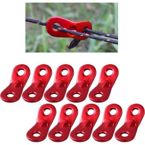 Tent Rope Tensioner Outdoor Camping Tent Parachute Cord Rope Buckle Aluminum Guyline Cord Adjuster Ultralight Strong Tensioner
