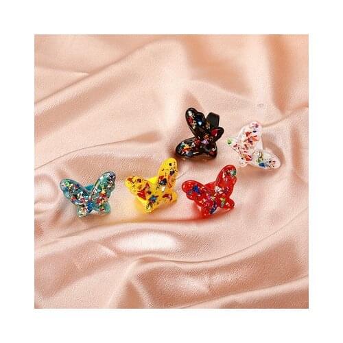 New Fashion Acrylic Butterfly Ring Cute and Fun Resin European and American Retro Animal Bracelet Women