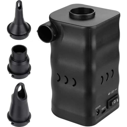 Portable Electric Air Pump With 6000Mah Battery For Quickly Inflatables And Deflation, 3 Nozzles For Mattresses, Airbed