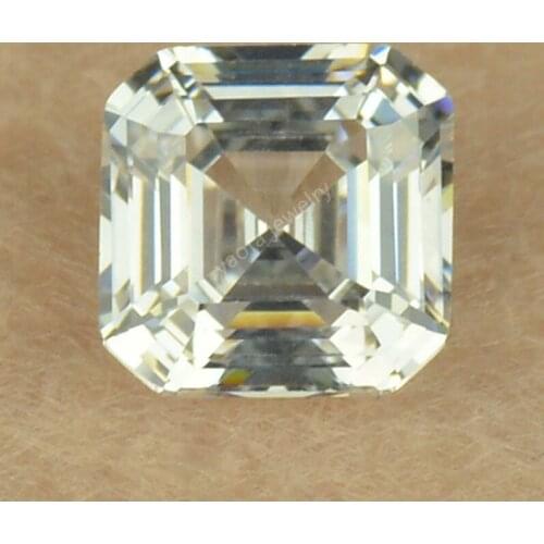 Sale 3*3~10*10mm 5A Octagon Square Asscher Cut Sharp Bottomed Pyramid Shape White Synthetic Cubic Zirconia Stone CZ Zircon Gems