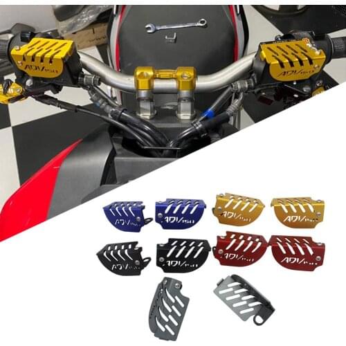 SEMSPEED CNC ADV150 Motorcycle Left Right Front Brake Oil Reservoir Cup Cap Fluid Tank Cover For Honda adv150 ADV 150 2019 2020