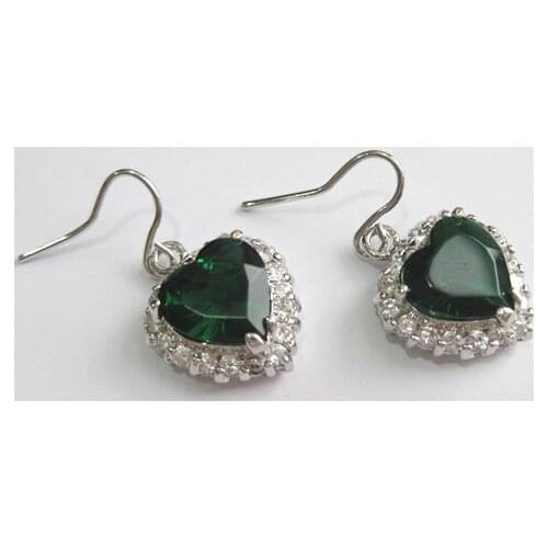 Latest Round Crystal With Heart-shape Earring ER00084 10mm