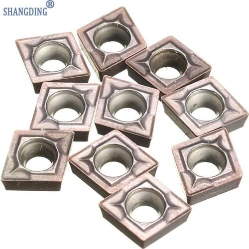 Brand New 10PCS Milling Lathe CCMT060204 NX2525 CCMT21.51 Carbide Insert Tool With Box Best Price