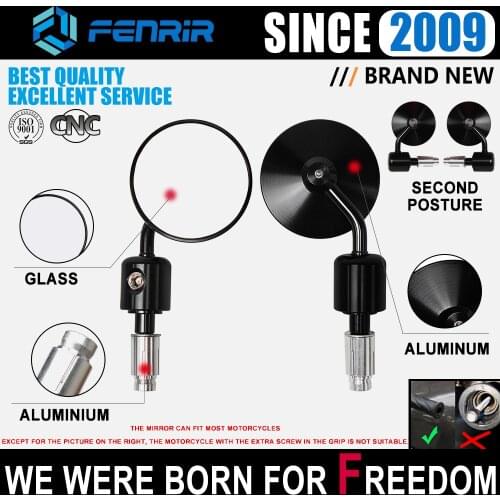 Motorcycle Bar End Mirror for Honda MSX125 CBR 600 900 1000 CB 125 500 650 750 HORNET Ducati Monster Suzuki KTM Triumph Aprilia