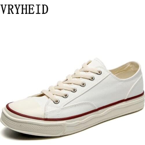 VRYHEID Classic Skateboarding Shoes Men Low Sneakers Casual Canvas Sport Shoes Vulcanize Shoes Platform Flat Male Walking Shoes
