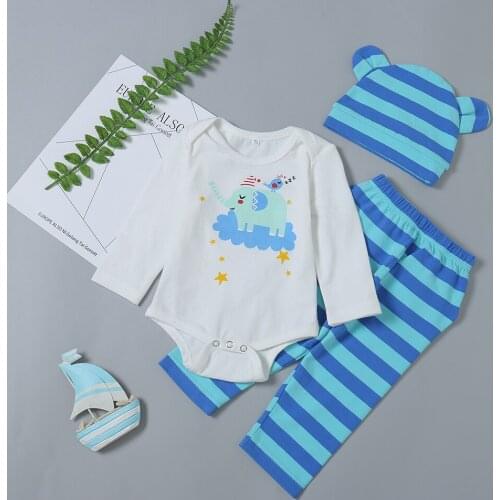 𧨠YOYOSHOW 𧨠Summer Autumn new babies' suit comfortable & fashionable babies' long sleeves suit 0-2 years old babies' suit