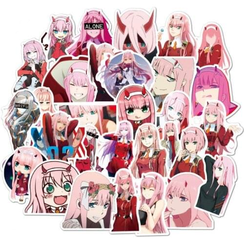 New 100 Piece Cute Manga Girl Stickers For Laptop Macbook Skin Luggage Motorcycle Sticker Suitcase Skateboard PVC Decal In Stock