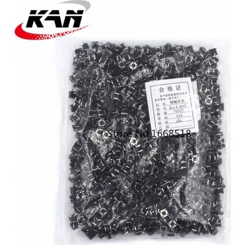 1000 pcs/lot 6*6*4.3mm DIP 12V 0.5A Push Button Micro Switch 4 PIN Tactile Tact Direct Plug-in Self-Reset Interruptor