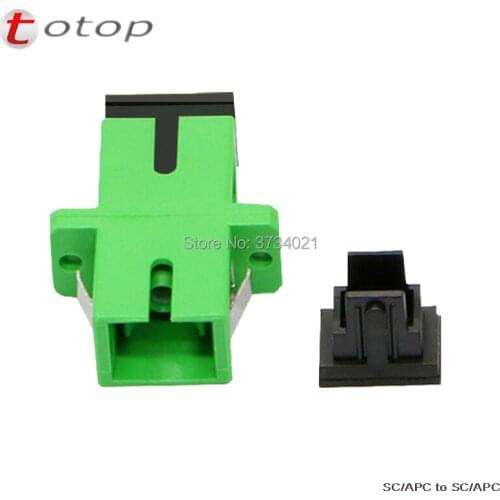 25Pcs/Strip, 20 Strips, 500Pcs SC APC Simplex SM Fiber optic Adapter SC Optical fiber coupler SC APC Fiber flange SC connector