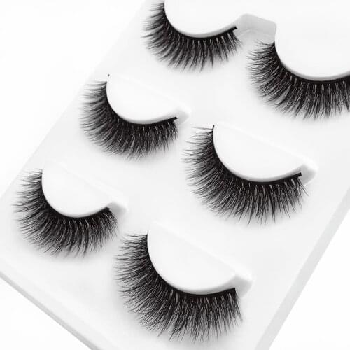 Wholesale 30 pairs / lot 3d mink lashes 100% cruelty free natural long false eyelashes handmade makeup soft mink eyelashes X22