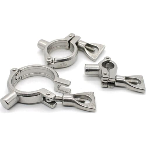 All Sizes 12-152mm 304 Stainless Steel Sanitary Pipe Holder Clamp Type Clips Support Tube Bracket